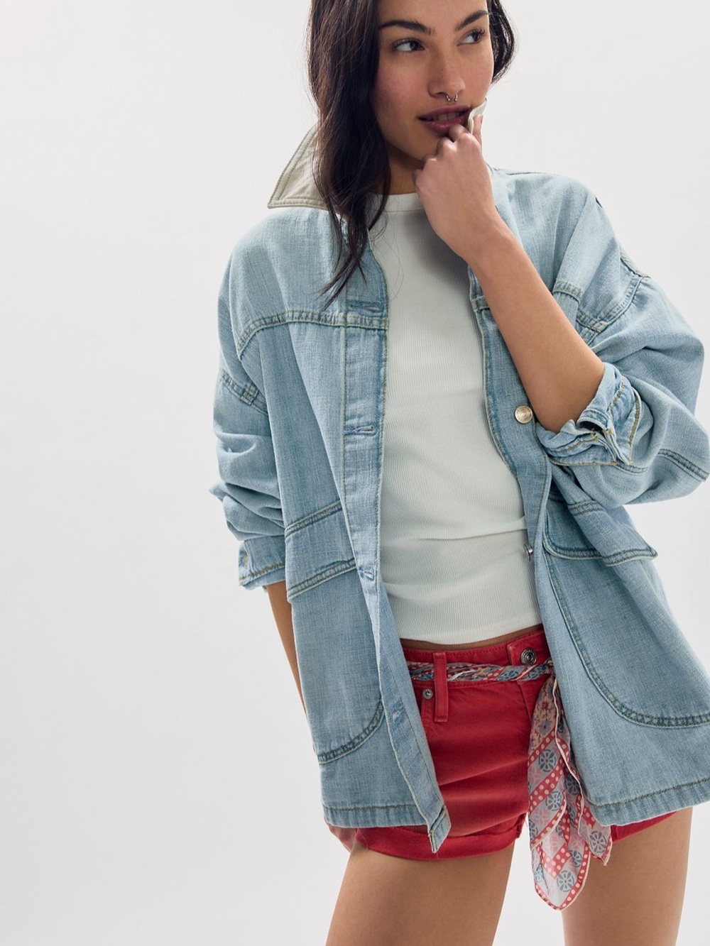 MAKE AN OFFER 💓 We The Free Lemon Denim Jacket - Picture 3 of 7